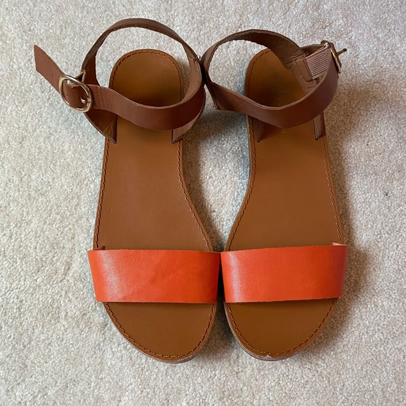 Breckelles Orange and Brown Sandals - Picture 4 of 4